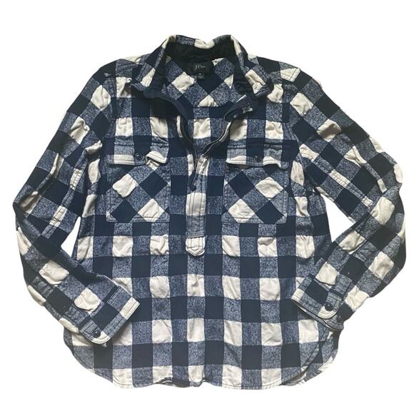 J.Crew Buffalo Check Shirt Jacket Size M - Picture 2 of 7